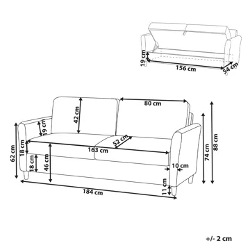 3-seters sofa Mare - Beige - Møbler - Sofaer - 3 seter sofa