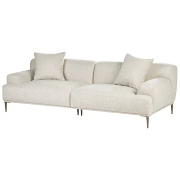 3-seters sofa Matila i bouclé - Hvit - Møbler - Sofaer - 3 seter sofa