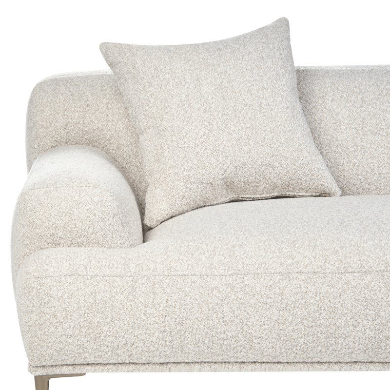 3-seters sofa Matila i bouclé - Hvit - Møbler - Sofaer - 3 seter sofa