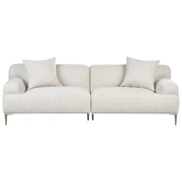 3-seters sofa Matila i bouclé - Hvit - Møbler - Sofaer - 3 seter sofa