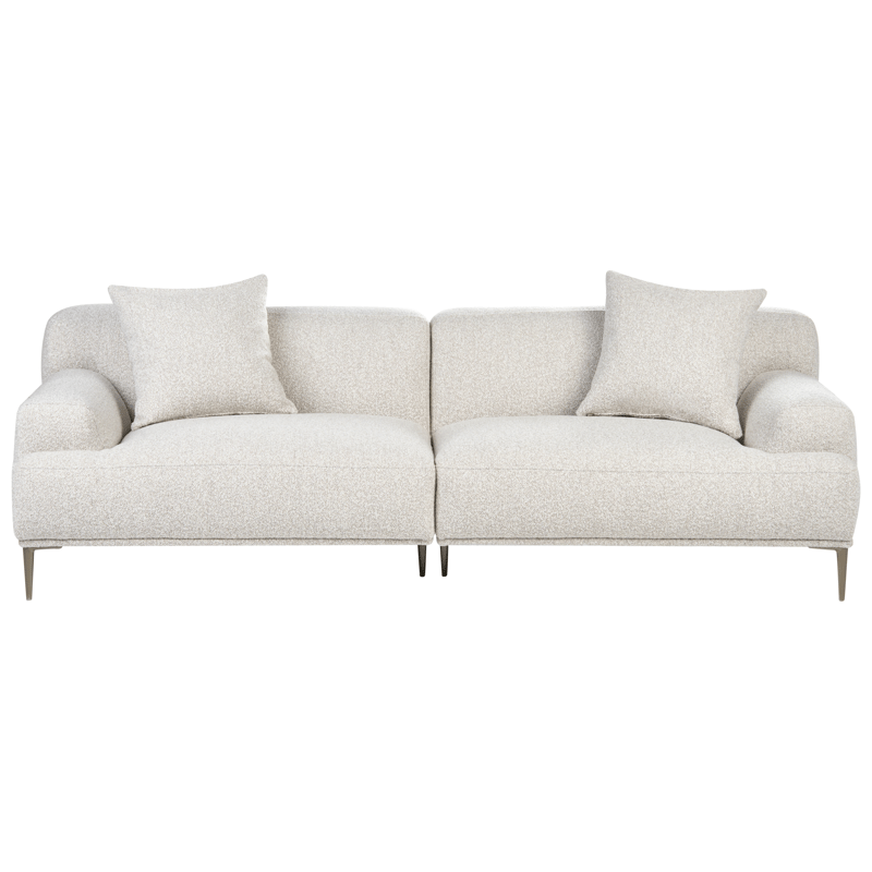 3-seters sofa Matila i bouclé - Hvit - Møbler - Sofaer - 3 seter sofa