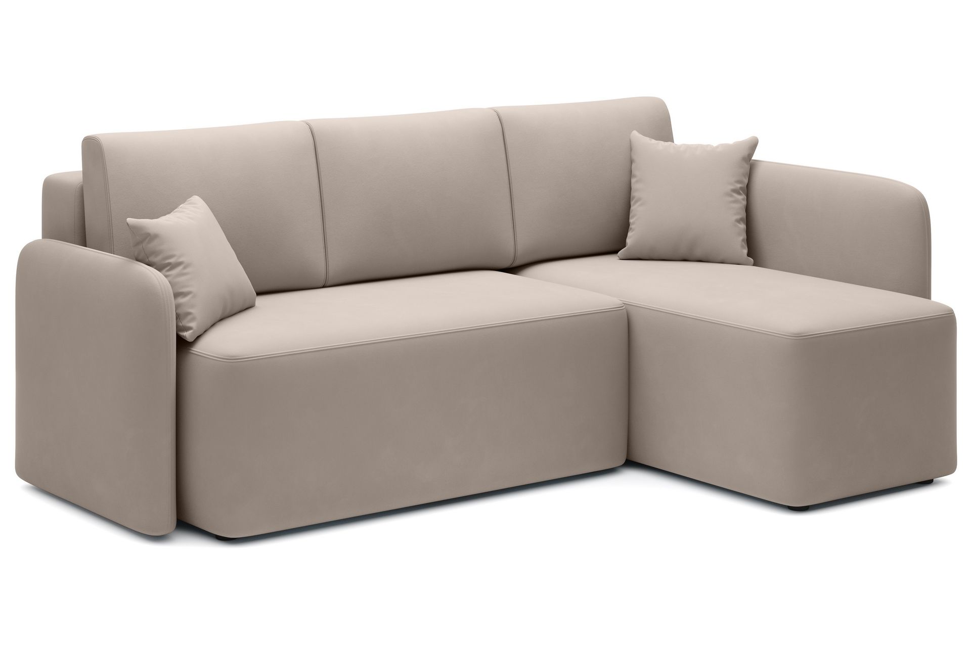 3-seters Sofa med Divan Hadson - Beige - Møbler - Sofaer - Fløyelssofaer