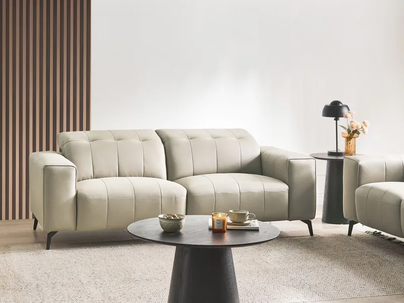 3-seters sofa Ommel - Lys beige - Møbler - Sofaer - 3 seter sofa