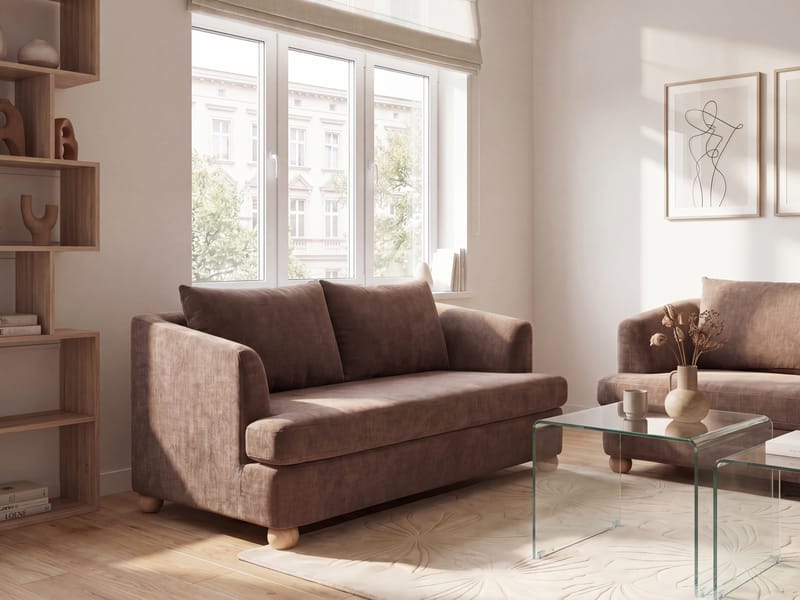 3-seters sofa Rattvik - Brun - Møbler - Sofaer - 3 seter sofa