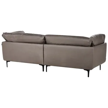 3-seters sofa Revsnes - Brun, Svart - Møbler - Sofaer - Skinnsofaer