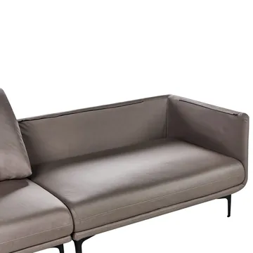 3-seters sofa Revsnes - Brun, Svart - Møbler - Sofaer - Skinnsofaer
