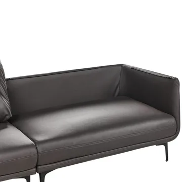 3-seters sofa Revsnes - Svart - Møbler - Sofaer - Skinnsofaer