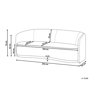 3-seters sofa Roset - Brun - Møbler - Sofaer - 3 seter sofa