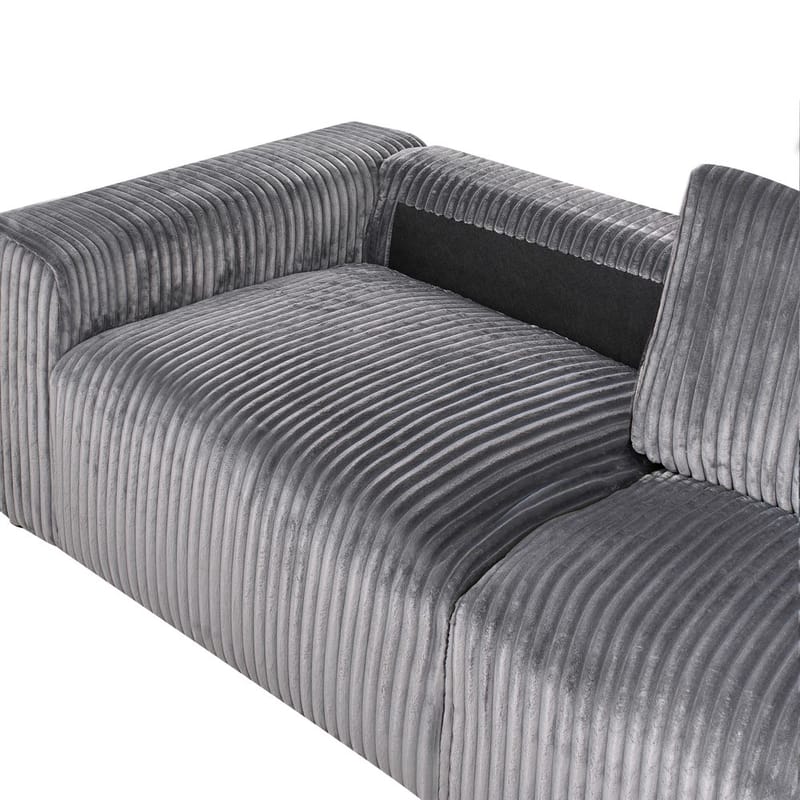 3-seters sofa Sandora - Grå, svart - Møbler - Sofaer - 3 seter sofa