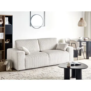 3-seters sofa Sandora - Hvit, Svart - Møbler - Sofaer - 3 seter sofa