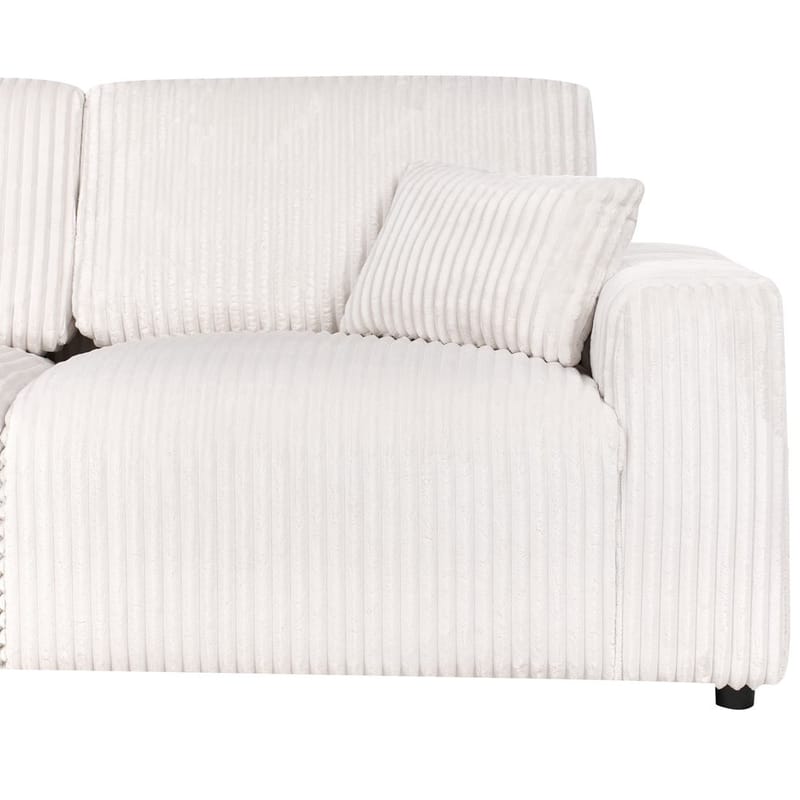 3-seters sofa Sandora - Hvit, Svart - Møbler - Sofaer - 3 seter sofa