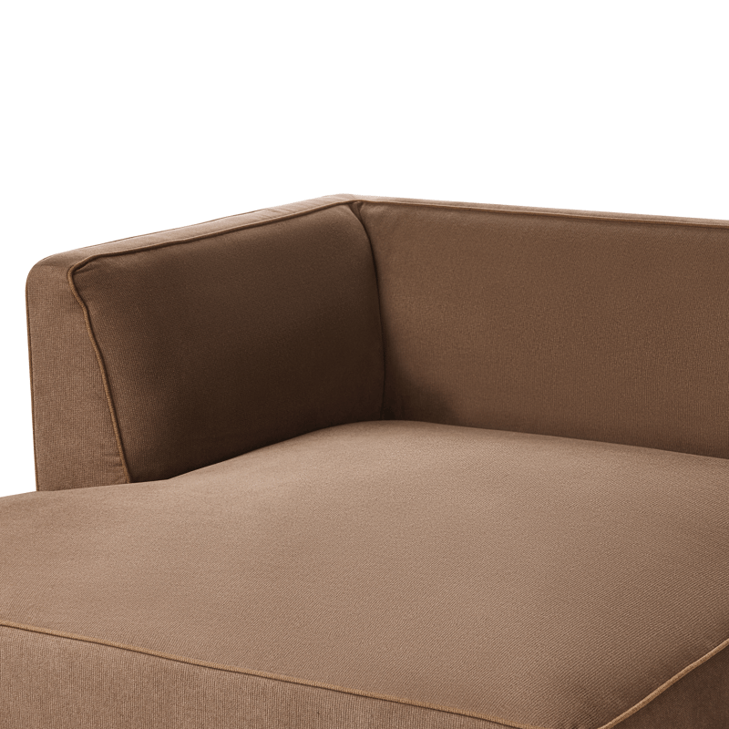 3-seters sofa Sater høyrevendt - Brun - Møbler - Sofaer - Sofaer med sjeselong - 3 seters sofa med divan