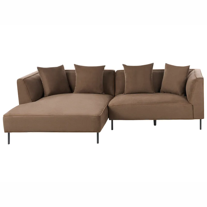 3-seters sofa Sater høyrevendt, Brun