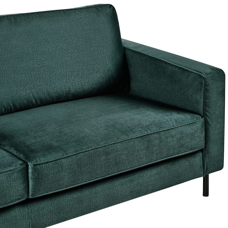 3-seters sofa Savalen - Grønn, Svart - Møbler - Sofaer - Fløyelssofaer