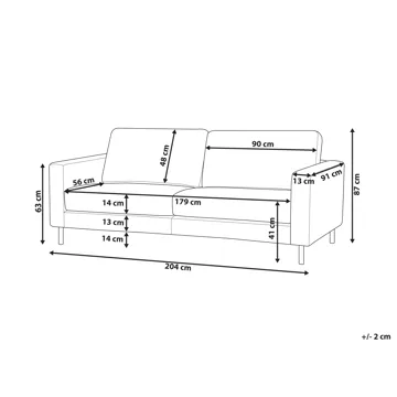 3-seters sofa Savalen - Gyldenbrun - Møbler - Sofaer - 3 seter sofa