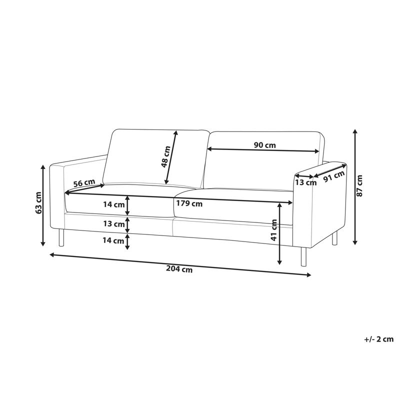 3-seters sofa Savalen - Gyldenbrun - Møbler - Sofaer - 3 seter sofa