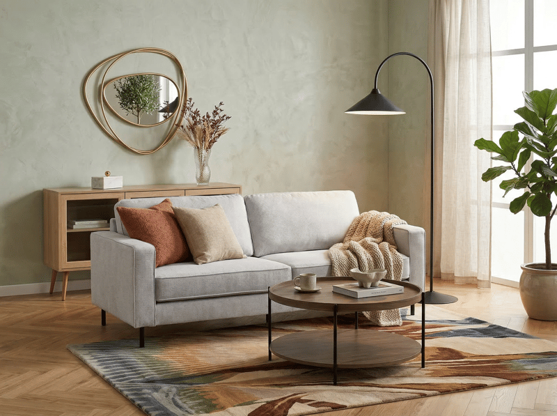 3-seters sofa Savalen - Lysegrå - Møbler - Sofaer - 3 seter sofa