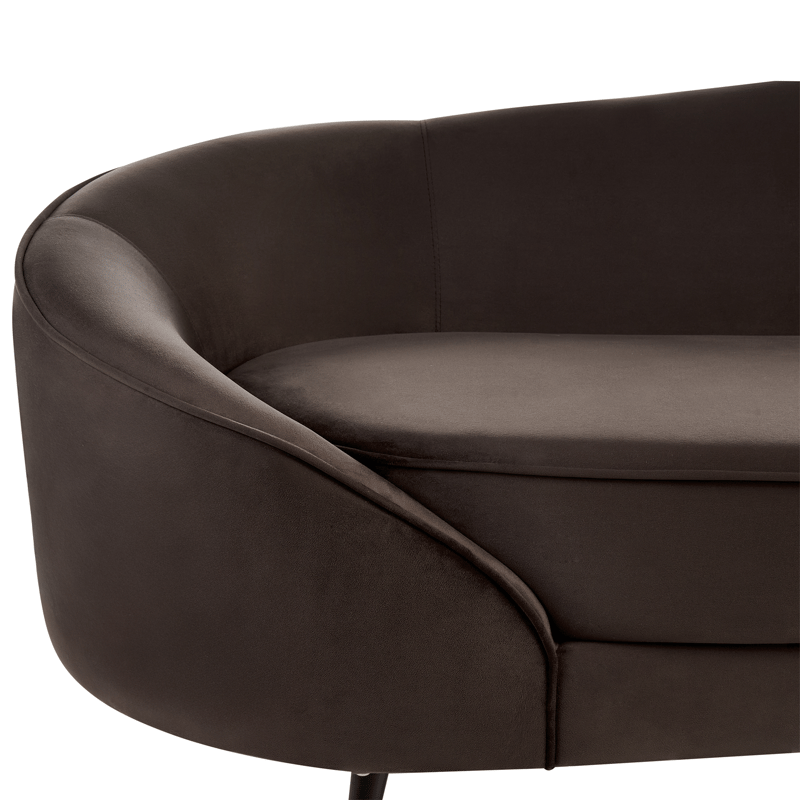 3-seters sofa Savar - Mørkebrun - Møbler - Sofaer - Fløyelssofaer