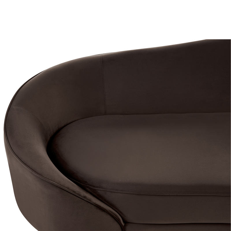 3-seters sofa Savar - Mørkebrun - Møbler - Sofaer - Fløyelssofaer