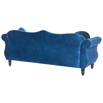 3-seters sofa Skien - Marineblå - Møbler - Sofaer - Fløyelssofaer