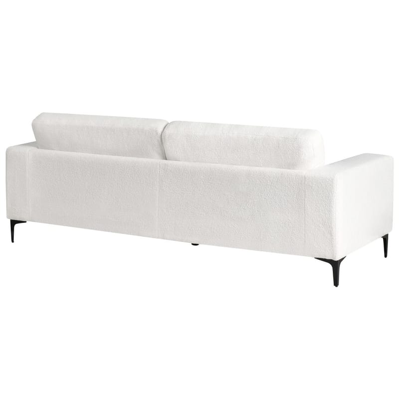 3-seters sofa Vadstena - Hvit, Svart/Bouclé - Møbler - Sofaer - 3 seter sofa