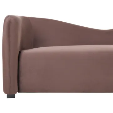 3-seters sofa Veltada - Mørkebrun - Møbler - Sofaer - Fløyelssofaer