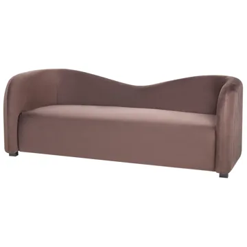 3-seters sofa Veltada - Mørkebrun - Møbler - Sofaer - Fløyelssofaer