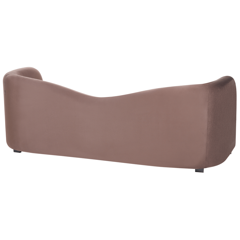 3-seters sofa Veltada - Mørkebrun - Møbler - Sofaer - Fløyelssofaer