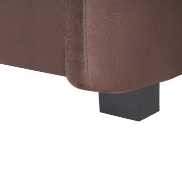 3-seters sofa Veltada - Mørkebrun - Møbler - Sofaer - Fløyelssofaer