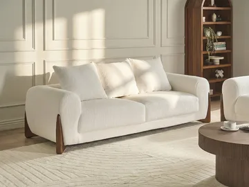 3-seters sofa Vinliden - Hvit - Møbler - Sofaer - 3 seter sofa