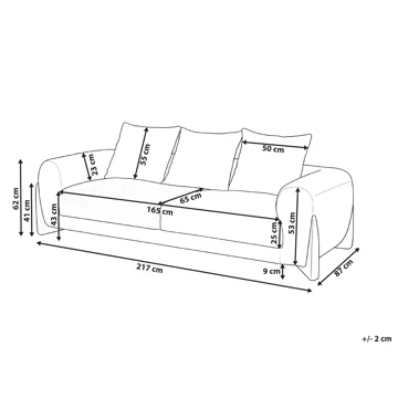 3-seters sofa Vinliden - Mørkebrun, brun - Møbler - Sofaer - 3 seter sofa