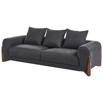 3-seters sofa Vinliden - Mørkebrun, svart - Møbler - Sofaer - 3 seter sofa