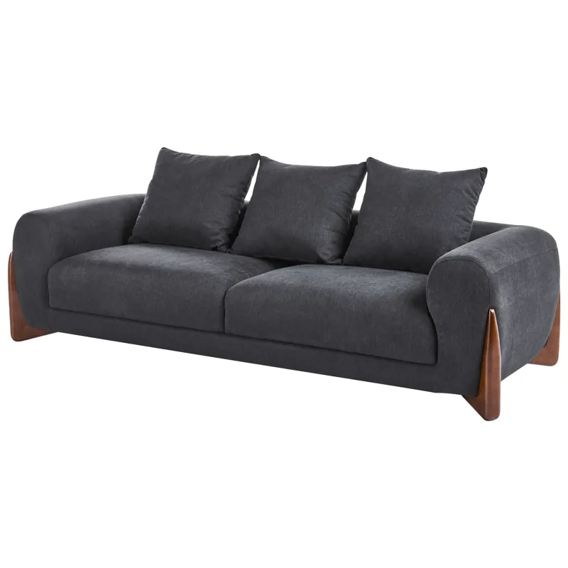3-seters sofa Vinliden - Mørkebrun, svart - Møbler - Sofaer - 3 seter sofa