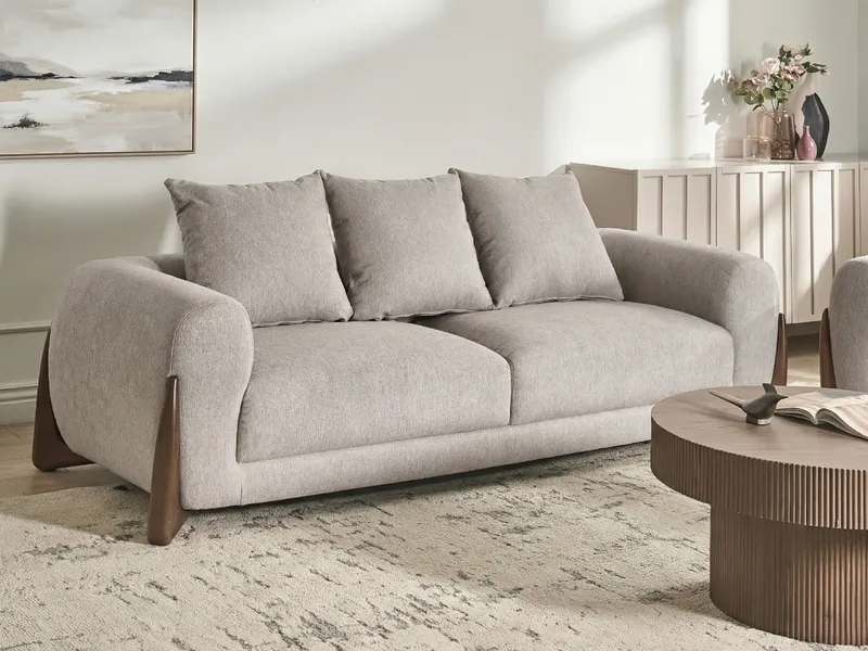3-seters sofa Vinliden - Mørkebrun, taupe - Møbler - Sofaer - 3 seter sofa