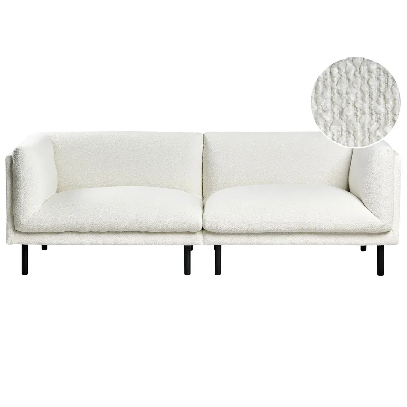 3-seters sofa Vorgod Bouclé, Off-White