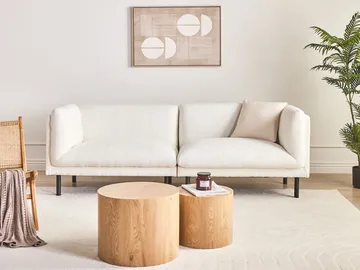 3-seters sofa Vorgod Bouclé - Off-White - Møbler - Sofaer - 3 seter sofa