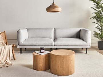 3-seters sofa Vorgod Stoff - Lysegrå - Møbler - Sofaer - 3 seter sofa