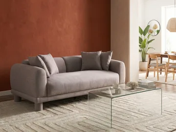 3-seters sofa Pori - Taupe - Møbler - Sofaer - 3 seter sofa