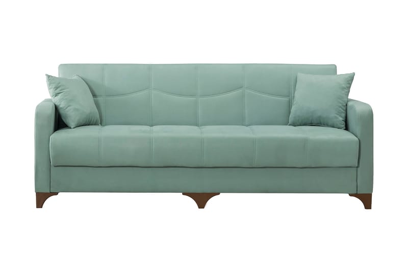 3-seters Sofa Parikota - Grønn/Natur - 3 seter sofa