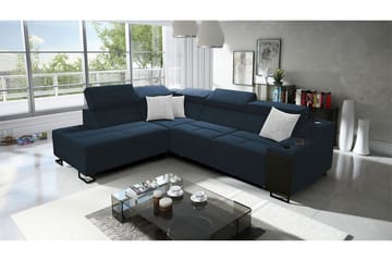 3-seters Sovesofa Venstre - Blå - Møbler - Sofaer - Fløyelssofaer