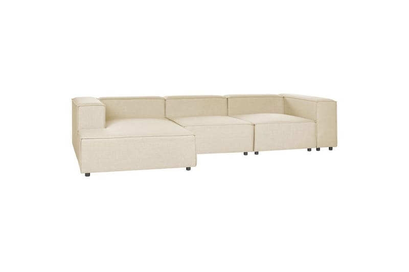 3-sits Hörnsoffa Beliani Aprica Högervänd Left-faced - Møbler - Sofaer - Sofaer med sjeselong - 3 seters sofa med divan