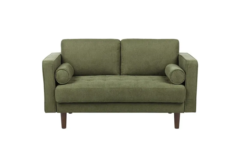 3-sits Soffgrupp Beliani Nurmo Beige/mörkt trä Green, Dark colored wood - Møbler - Sofaer - Sofagrupper