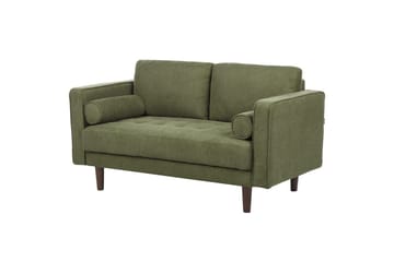 3-sits Soffgrupp Beliani Nurmo Beige/mörkt trä Green, Dark colored wood - Møbler - Sofaer - Sofagrupper