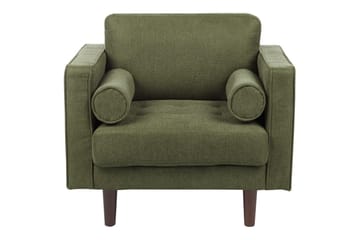 3-sits Soffgrupp Beliani Nurmo Beige/mörkt trä Green, Dark colored wood - Møbler - Sofaer - Sofagrupper