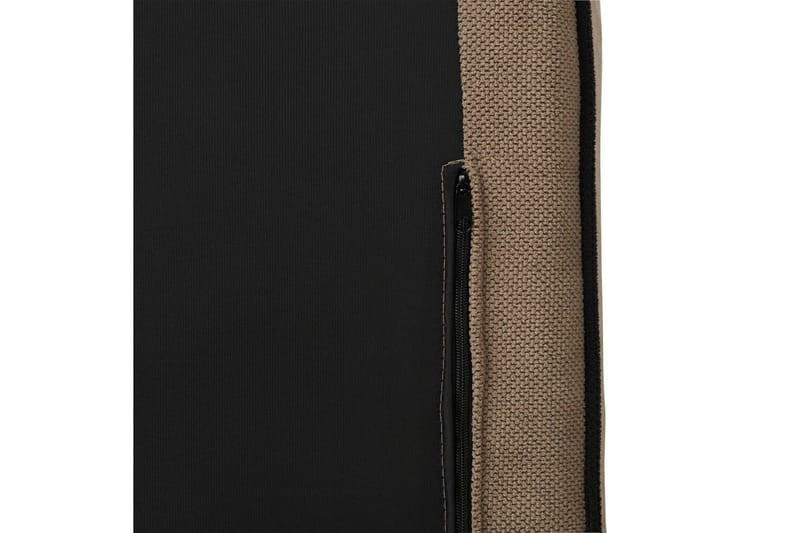 3-sitssoffa Beliani Altan Brun, Svart, Högervänd Beige Right-faced - Beige - Møbler - Sofaer - Sofaer med sjeselong - 3 seters sofa med divan