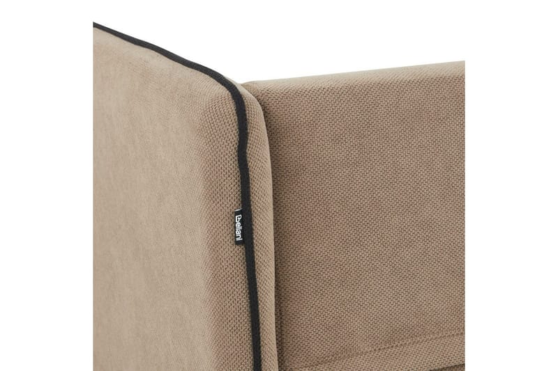 3-sitssoffa Beliani Altan Brun, Svart, Högervänd Beige Right-faced - Beige - Møbler - Sofaer - Sofaer med sjeselong - 3 seters sofa med divan