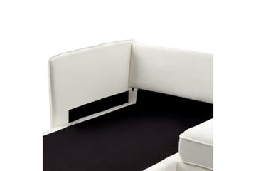 3-sitssoffa Beliani Altan Brun, Svart, Högervänd NO_BRAND White||Black Left-faced - Møbler - Sofaer - Sofaer med sjeselong - 3 seters sofa med divan