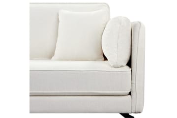 3-sitssoffa Beliani Altan Brun, Svart, Högervänd White||Black Left-faced - Møbler - Sofaer - Sofaer med sjeselong - 3 seters sofa med divan