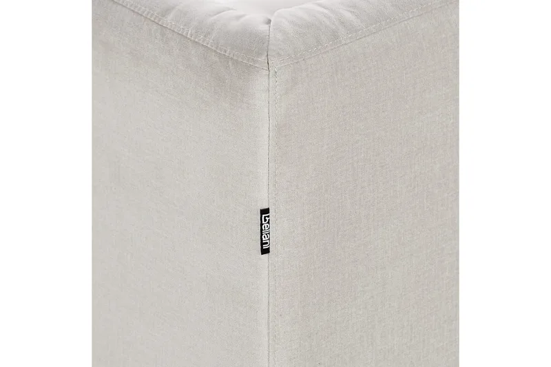 3-sitssoffa Beliani Byske Beige, mörkt trä Beige||Dark colored wood - Møbler - Sofaer - 3 seter sofa