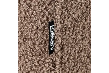 3-sitssoffa Beliani Byske Beige, mörkt trä Brown||Dark colored wood - Møbler - Sofaer - 3 seter sofa